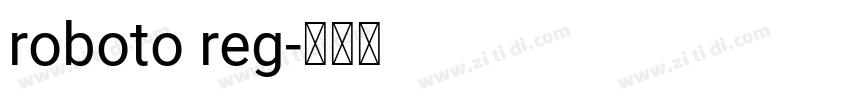 roboto reg字体转换